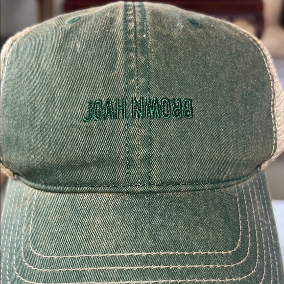 Joah Brown Green and Cream Trucker Hat - Picture 6 of 8